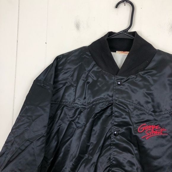 Vintage George Strait Satin Tour Jacket Sz 2XL - Picture 4 of 11
